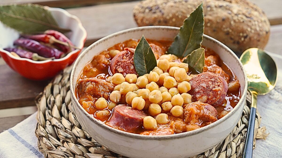 Garbanzos con chorizo